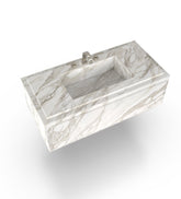 La Noa 48 Marble Floating Sink Marble Couture - Zicana Boutique - 2